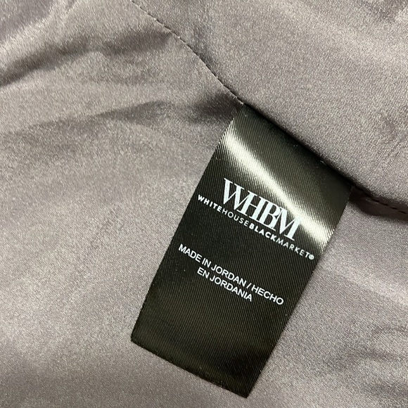 NEW WHBM $210 Women's Gray & pink Pinstripe Blazer size 12 - Picture 5 of 11